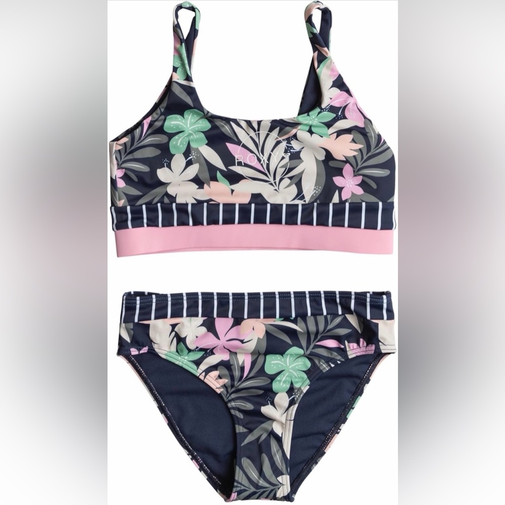 Roxy Ilacabo Active - Vest Topini Two-Piece Bikini Set for Girls Size 10Y